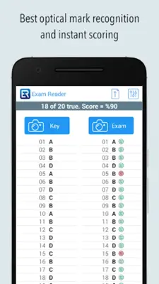 Exam Reader-Optical Test Grade android App screenshot 9