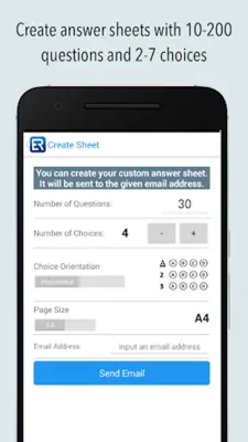 Exam Reader-Optical Test Grade android App screenshot 5